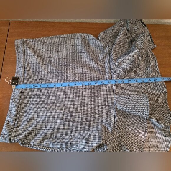 Banana Republic Womens Black & White Houndstooth Ruffle Hem Skirt Size 4 - Picture 3 of 8